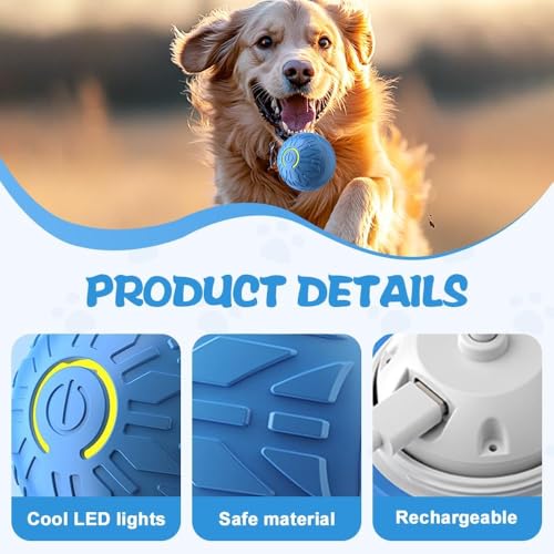 Automatic Rolling Dog Ball Toy