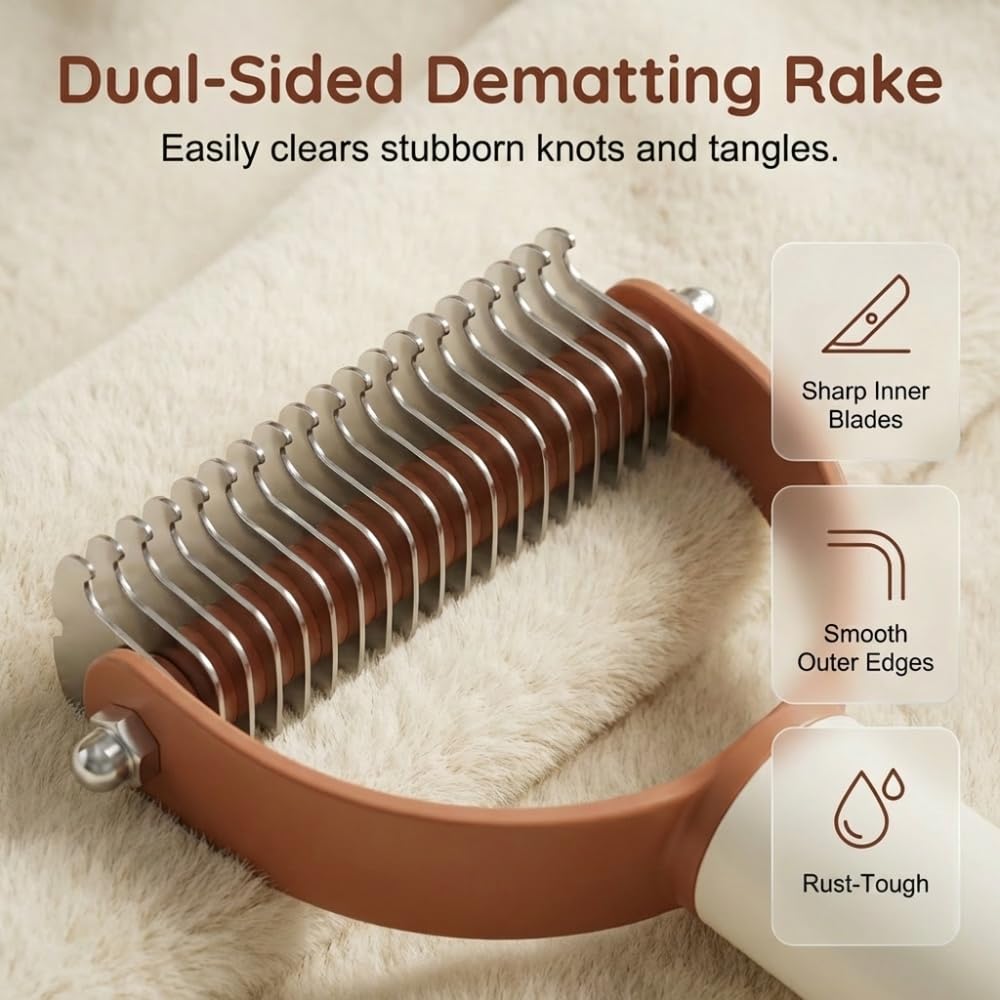 Double-Sided Dematting Comb