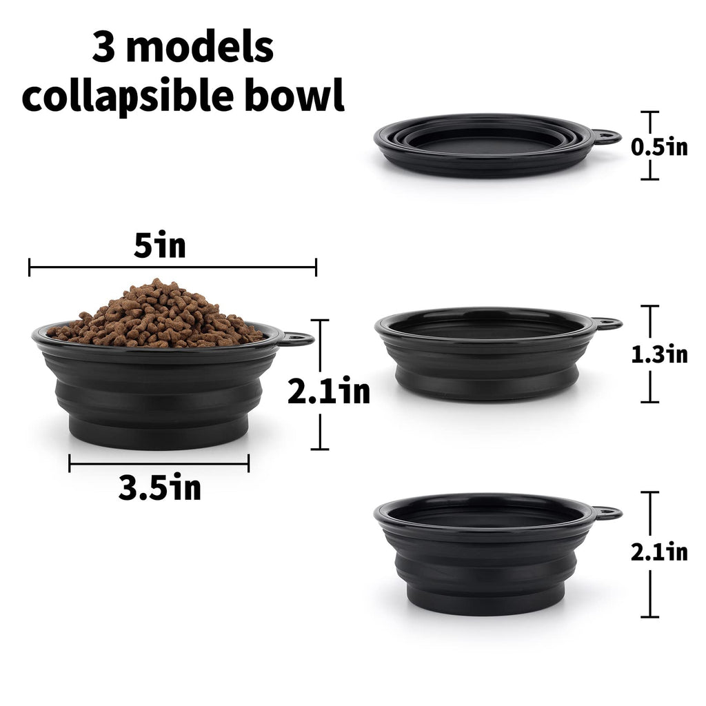 Collapsible Travel Pet Bowls Set