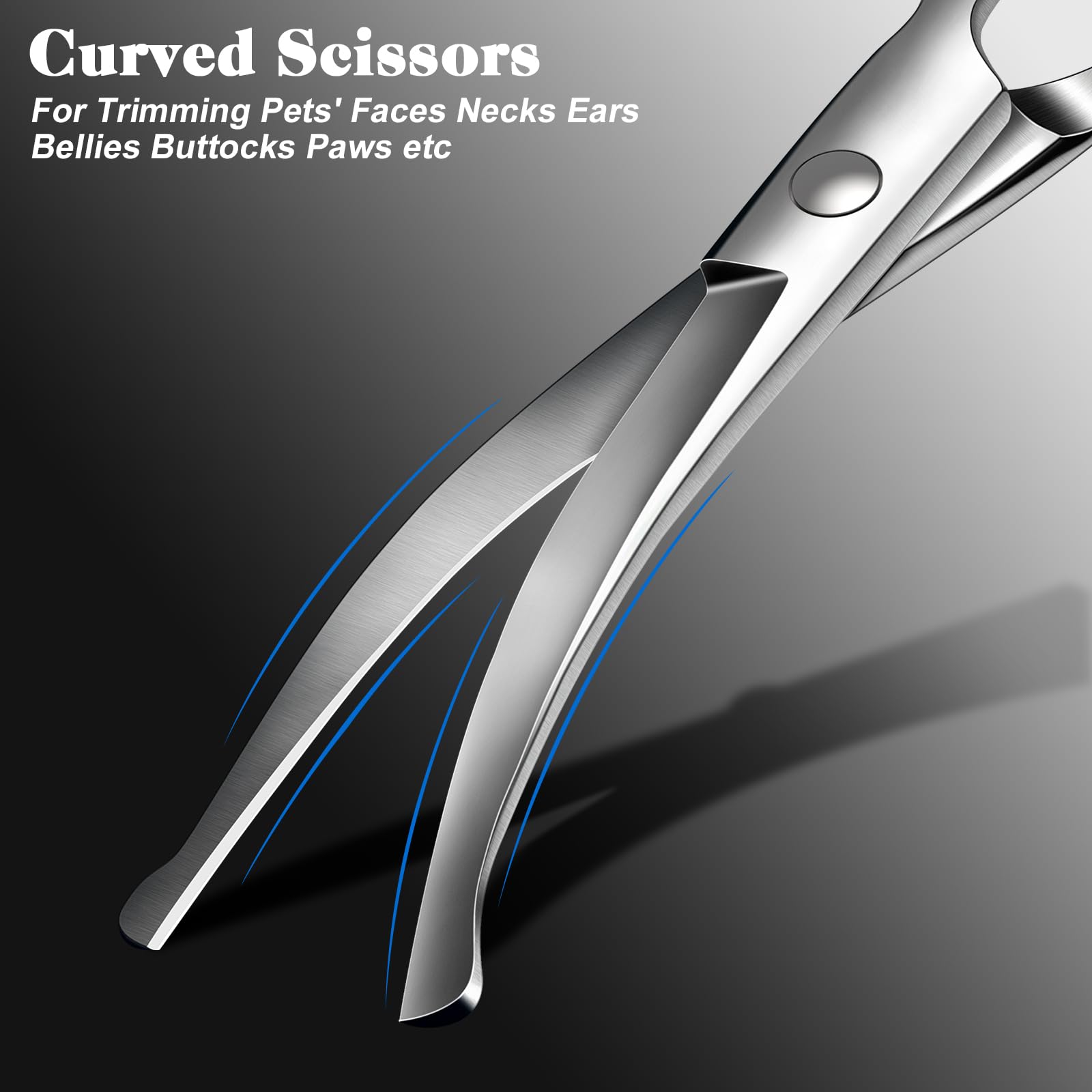 4-in-1 Pet Grooming Scissors Kit