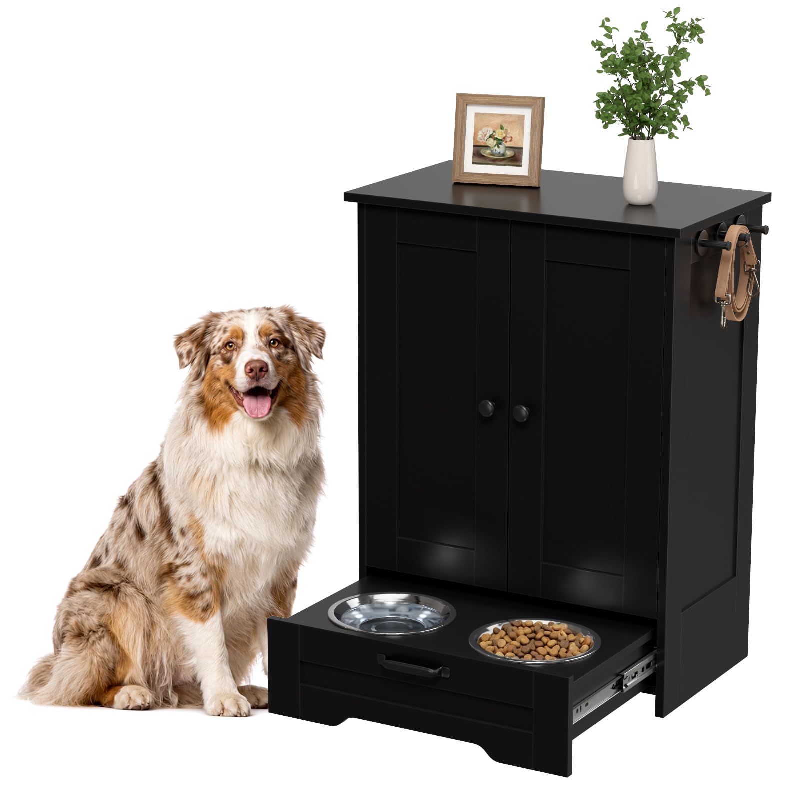 Dog Feeding Station Cabinet