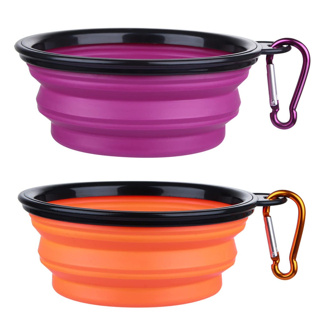 Collapsible Pet Travel Bowls Set