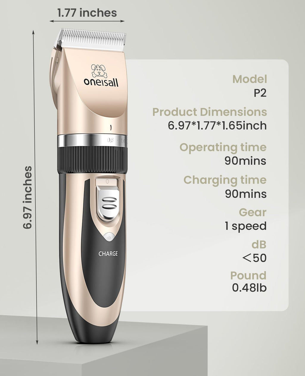 Cordless Pet Grooming Clippers