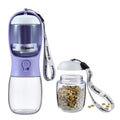 Dog Water Bottle with Food Container