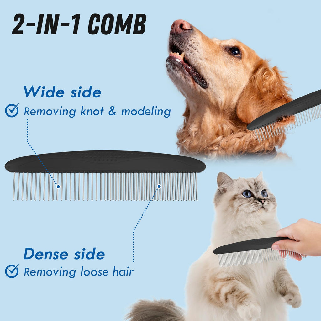 Pet Grooming Brush & Comb Set