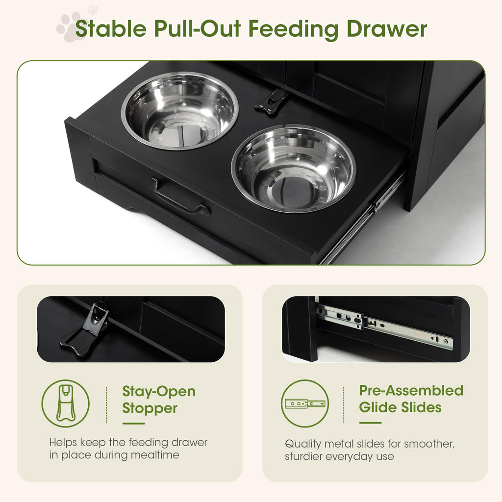 Dog Feeding Station Cabinet