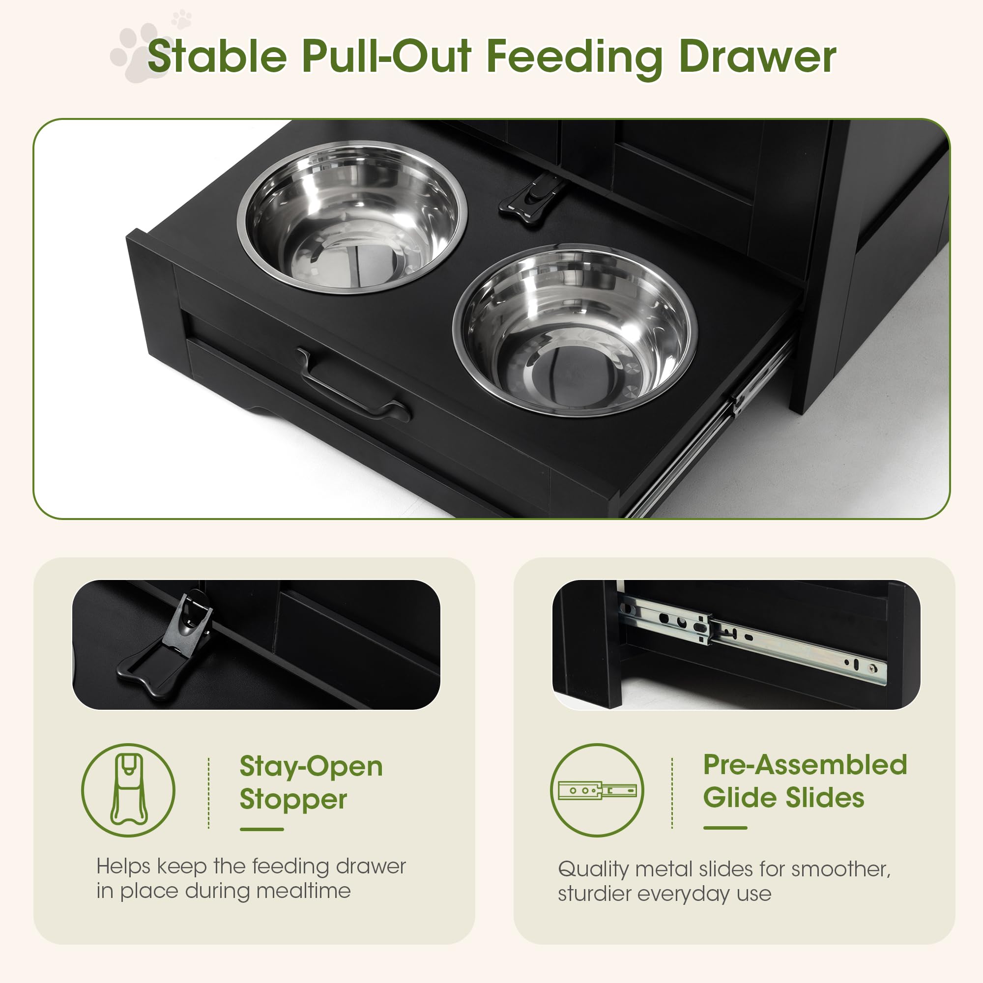 Dog Feeding Station Cabinet