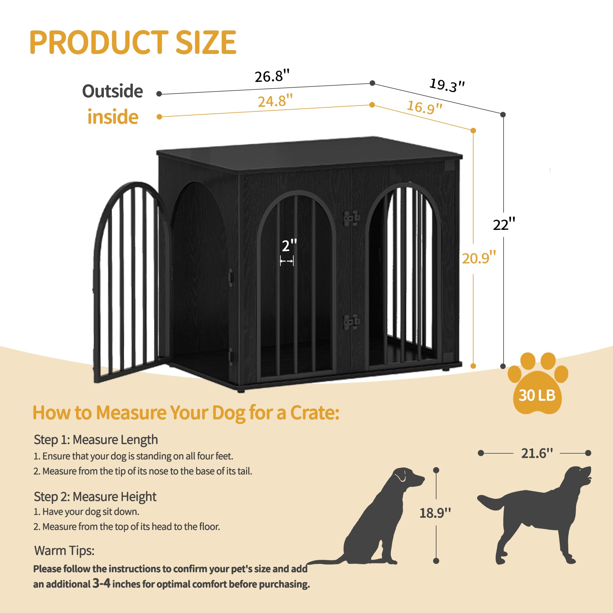 Wooden Dog Crate Furniture