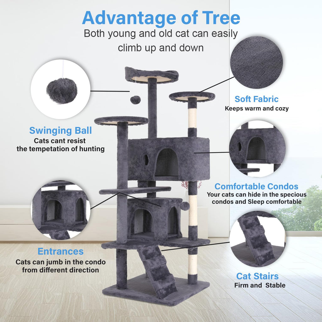 Multi-Level Cat Tree Tower