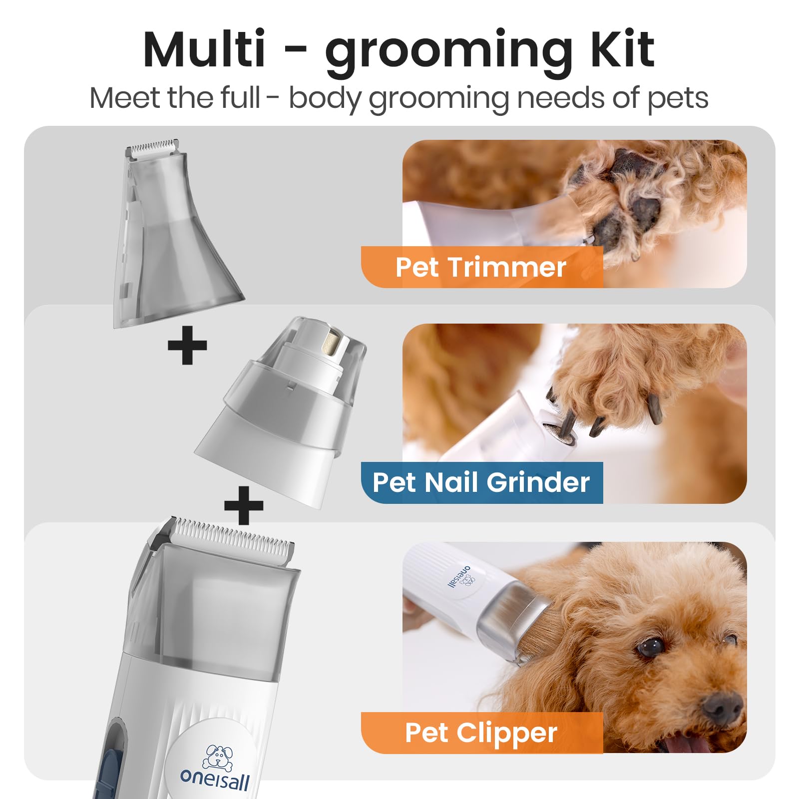 Pet Grooming Vacuum Kit