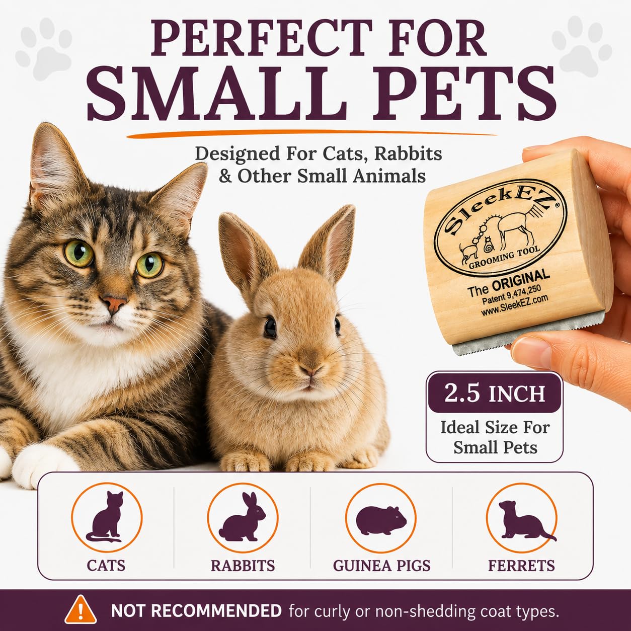 Pet Hair Removal Grooming Brush