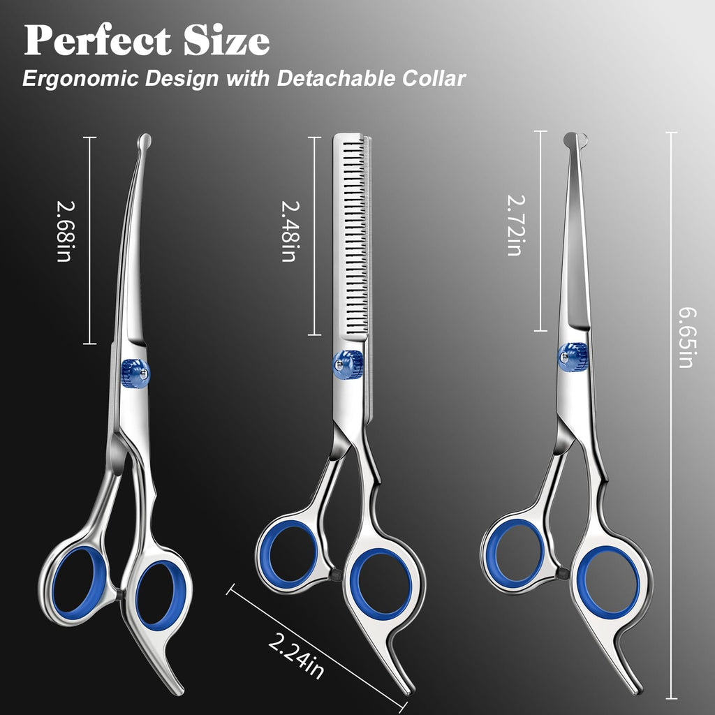 4-in-1 Pet Grooming Scissors Kit