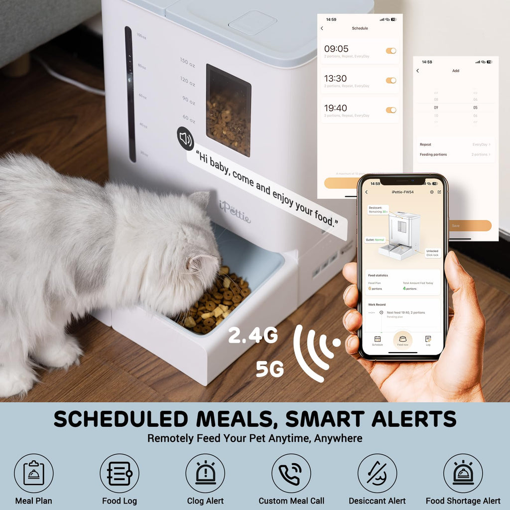 WiFi Pet Feeder & Waterer Set