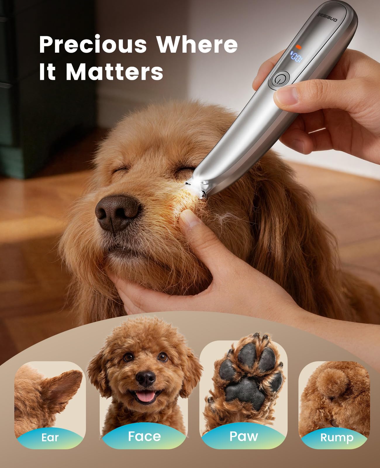 2-Speed LED Pet Paw Trimmer