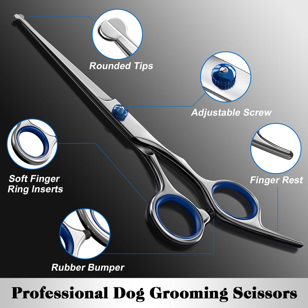 4-in-1 Pet Grooming Scissors Kit