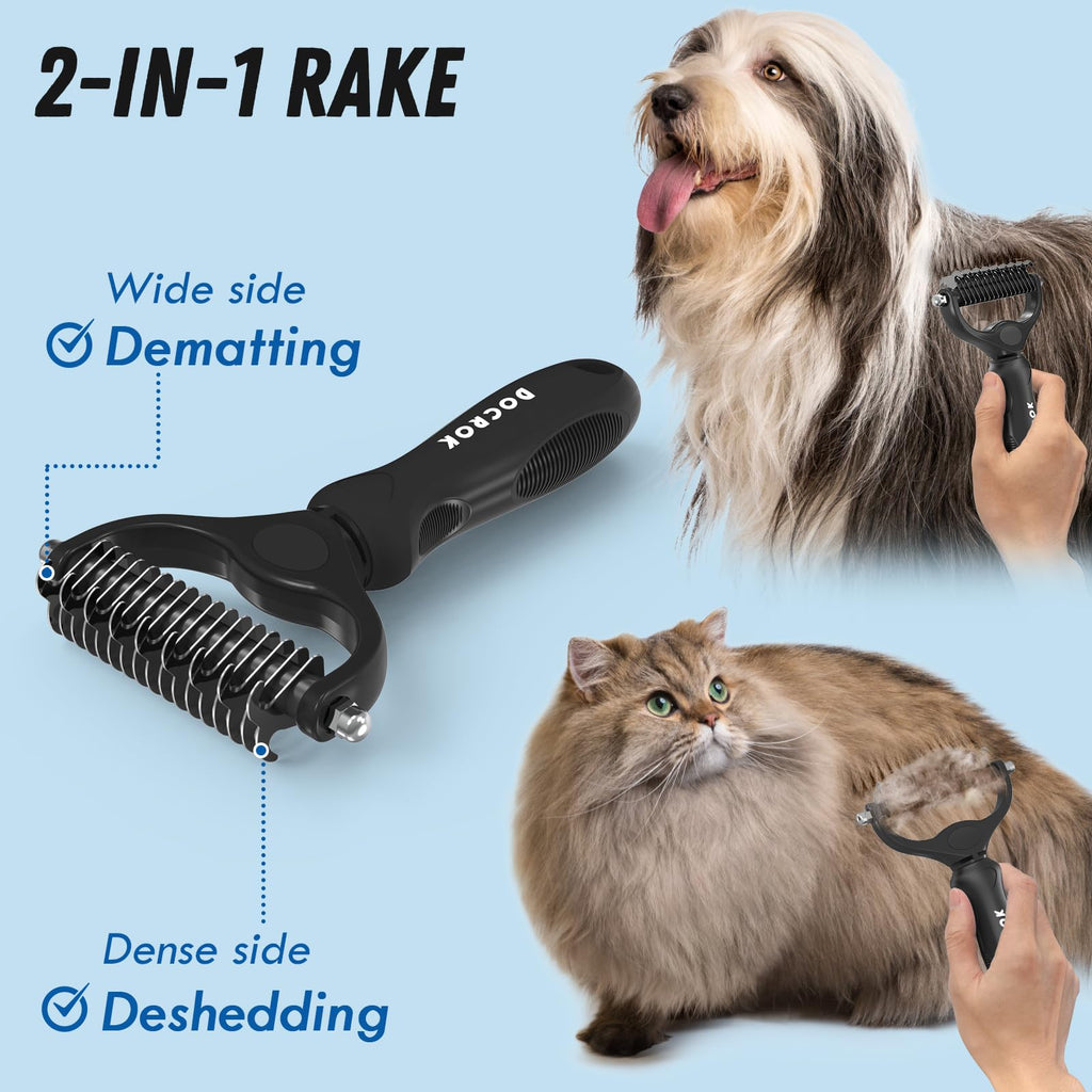 Pet Grooming Brush & Comb Set