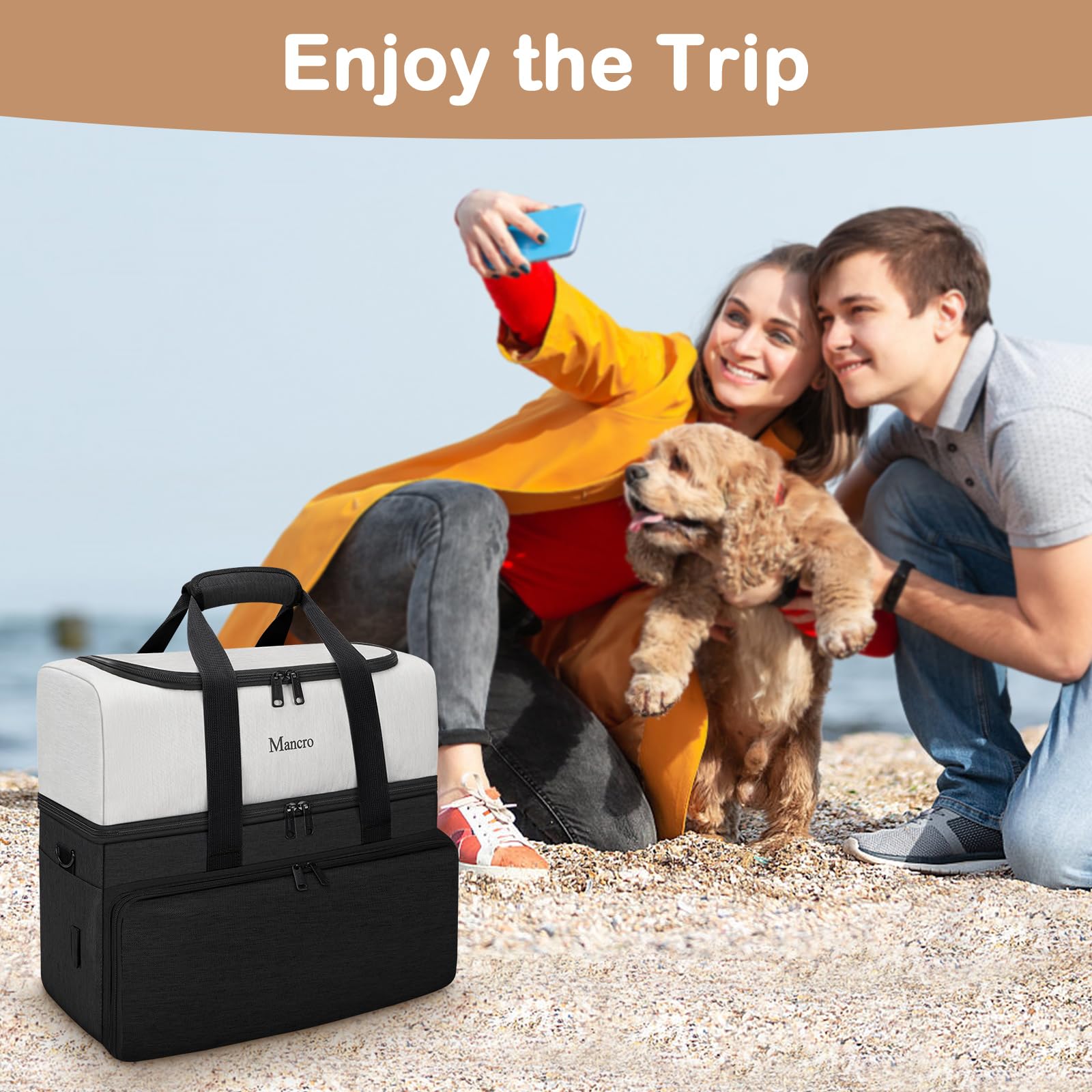 Dual Layer Dog Travel Bag