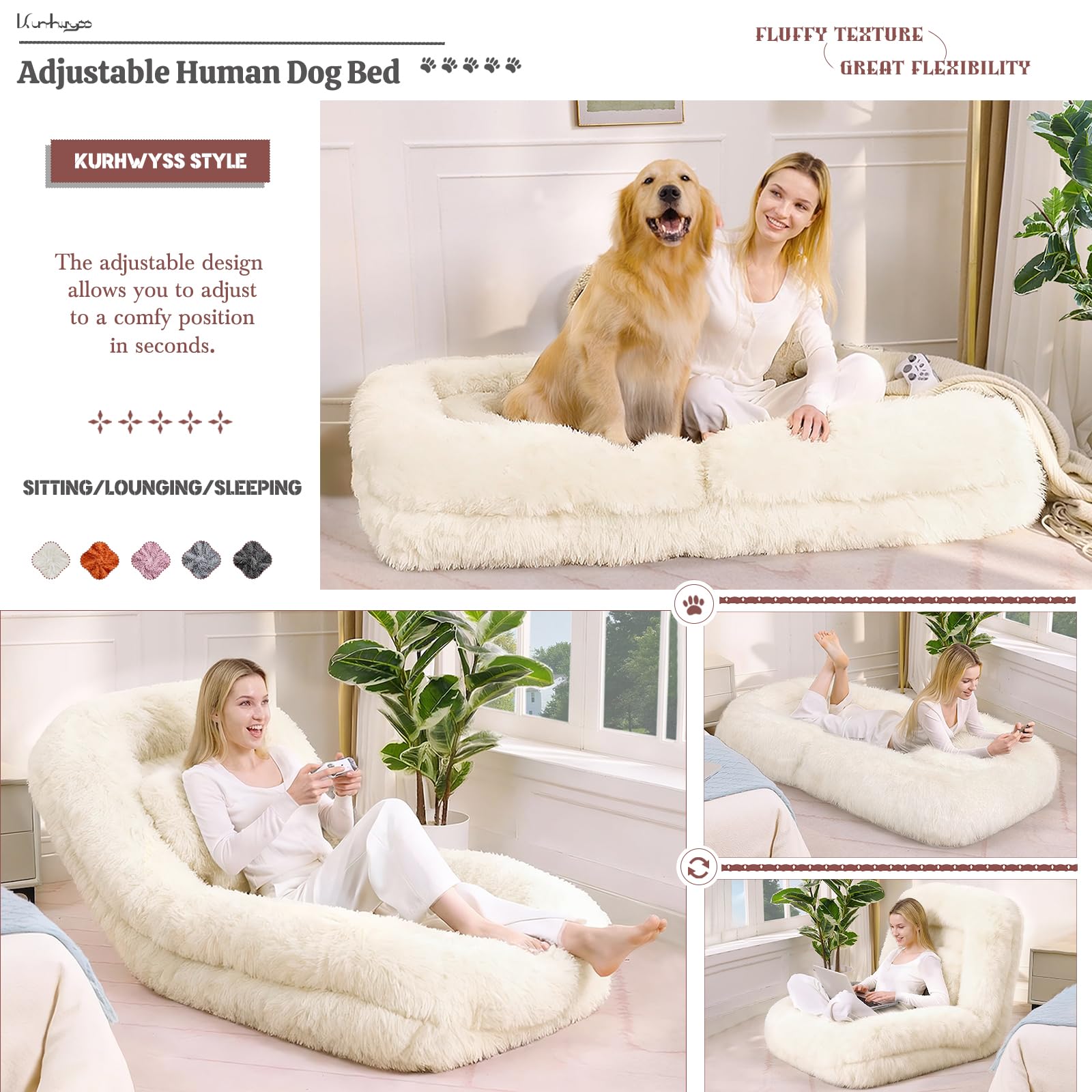 Convertible Human Dog Bed