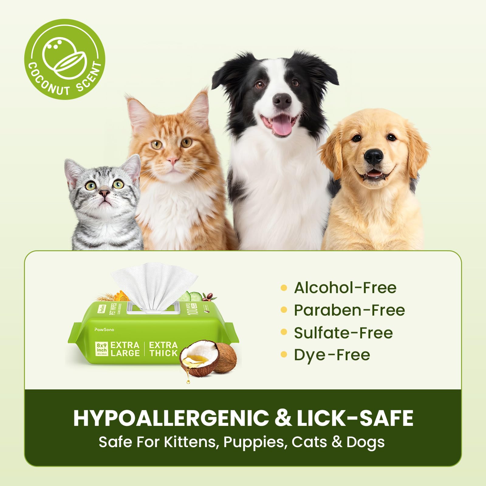 PawSono Grooming wipes