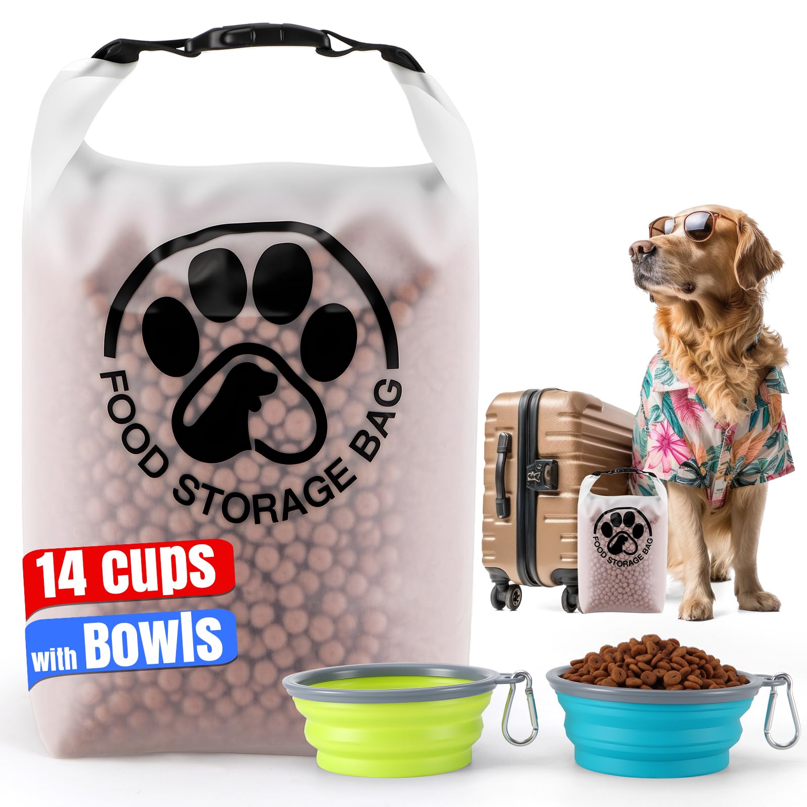 Travel Pet Food Storage Bag