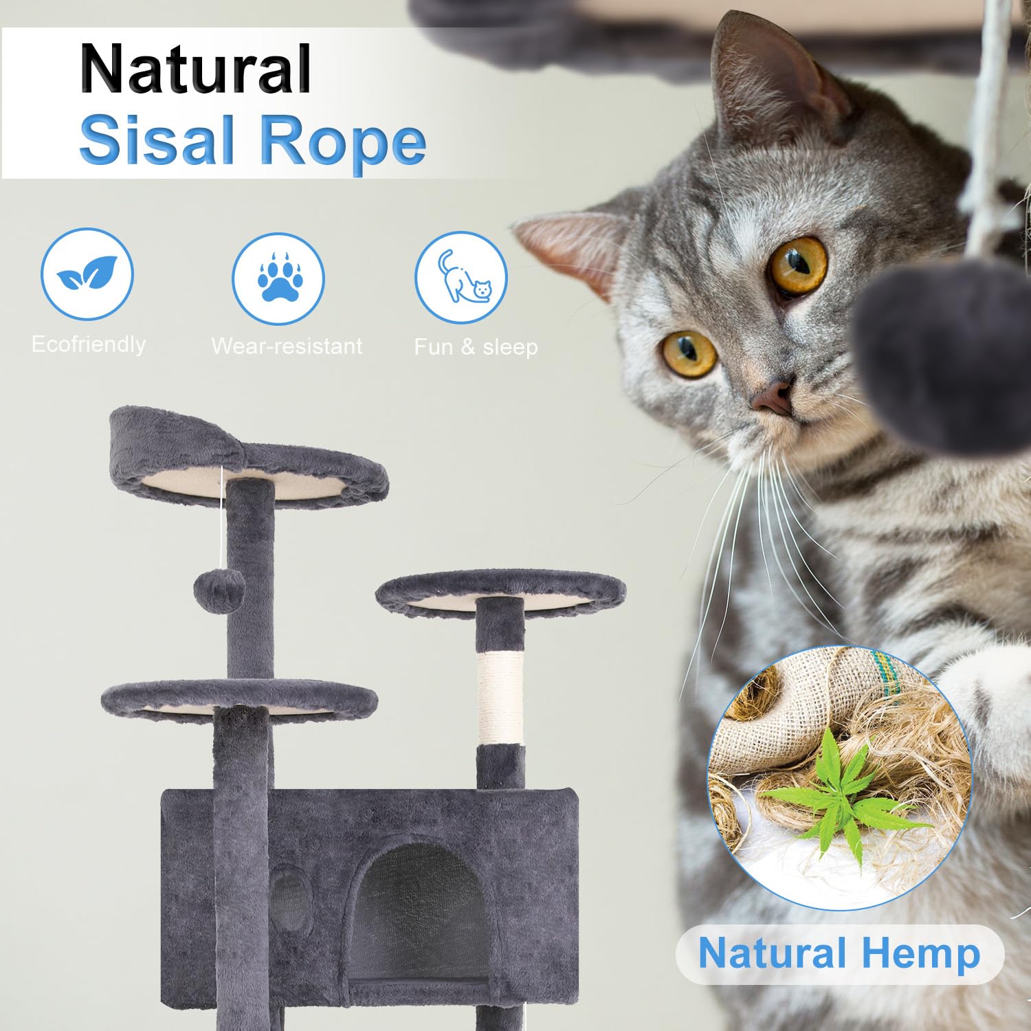 Multi-Level Cat Tree Tower
