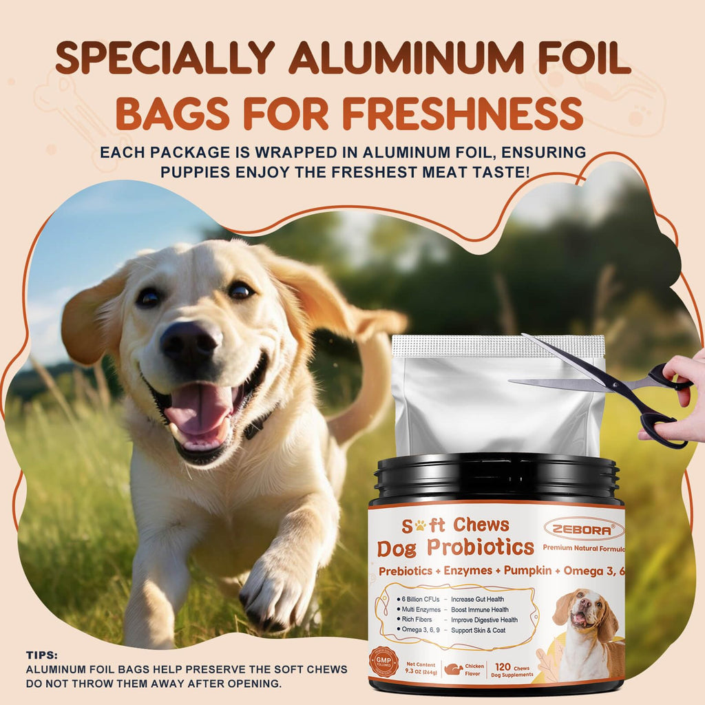 Dog Probiotics with Pumpkin & Fish Oil