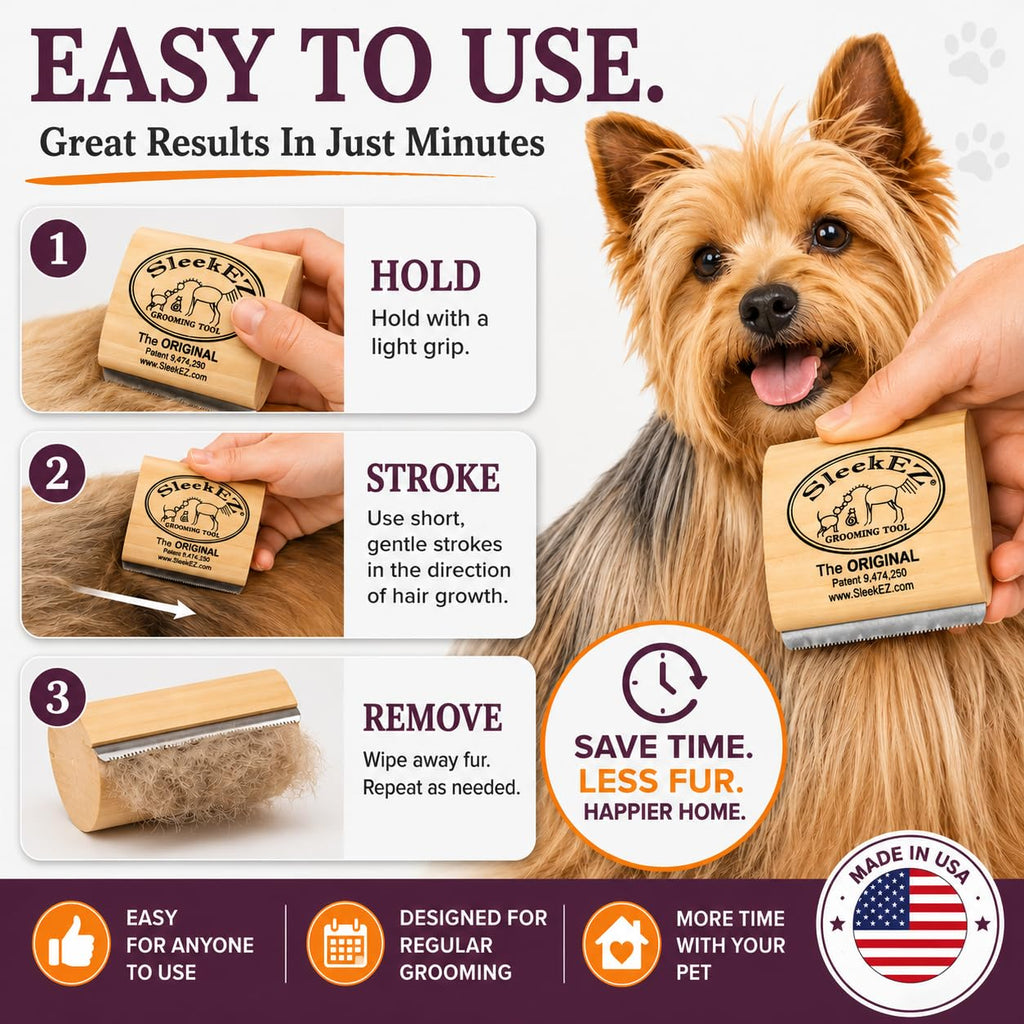 Pet Hair Removal Grooming Brush