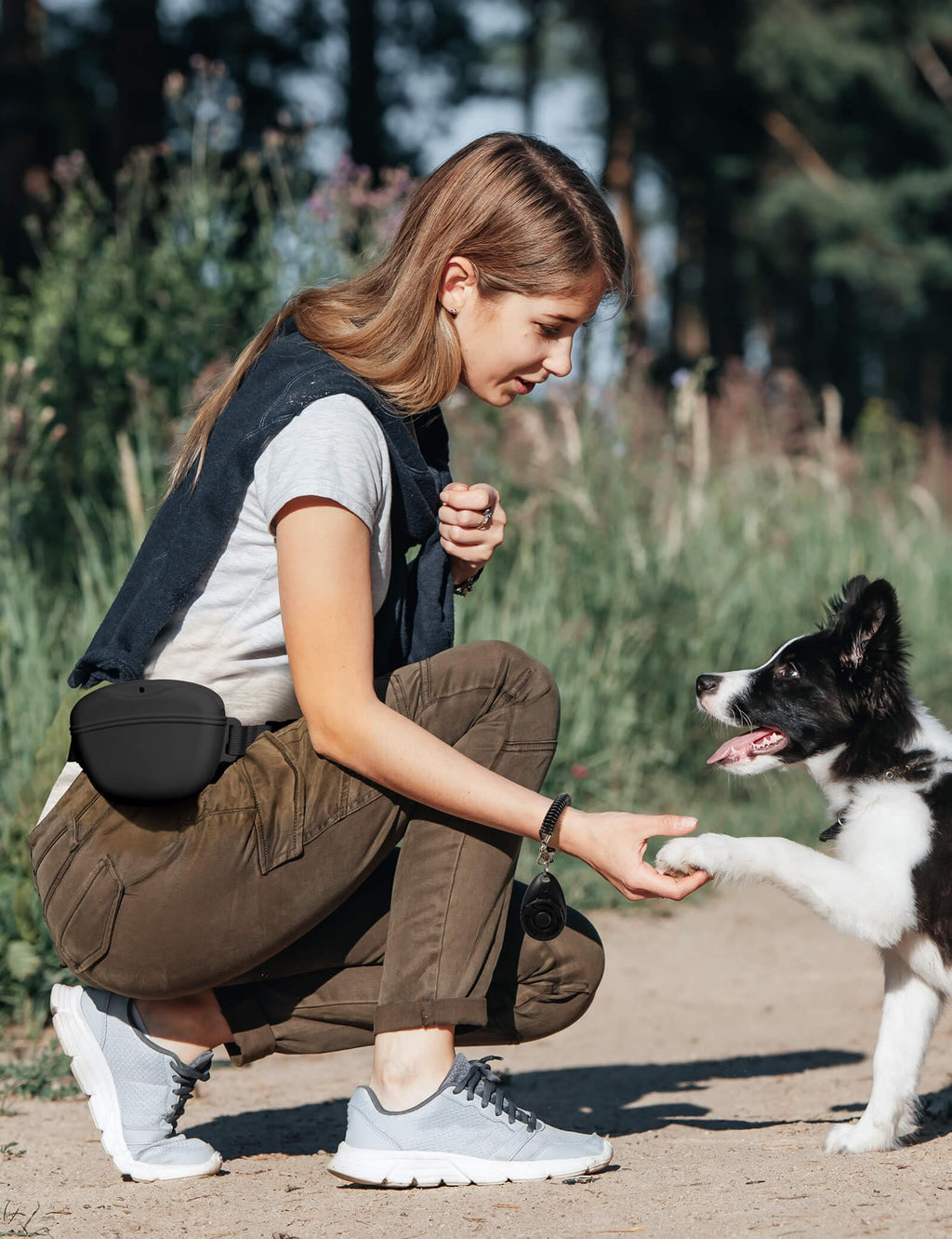 Dog Treat Pouch with Clicker