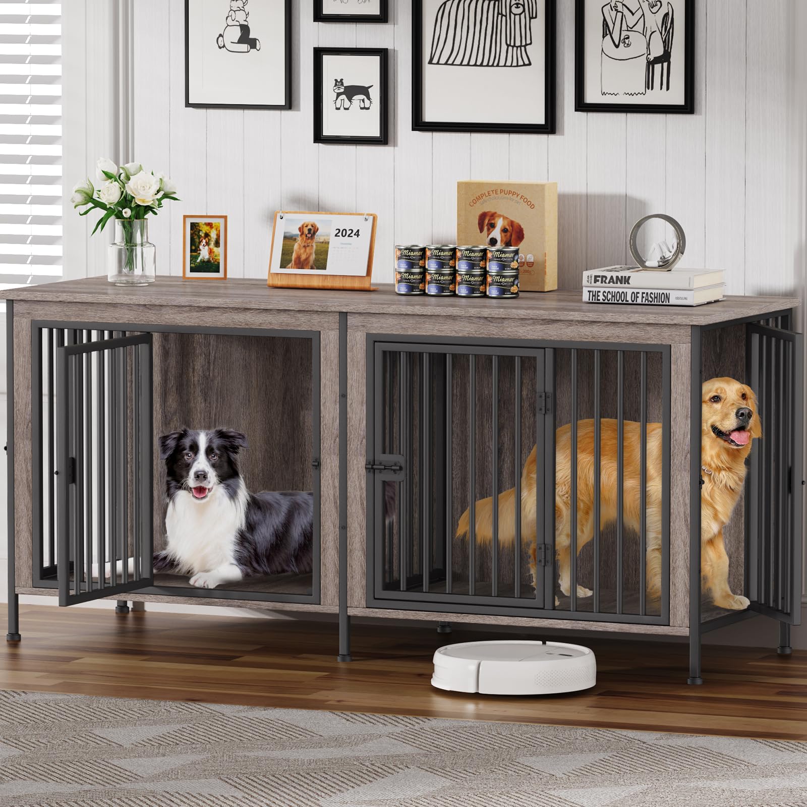 Single & Double Dog Crate Furniture