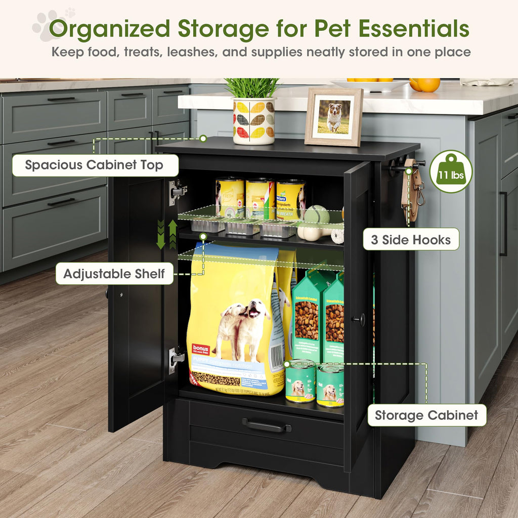 Dog Feeding Station Cabinet